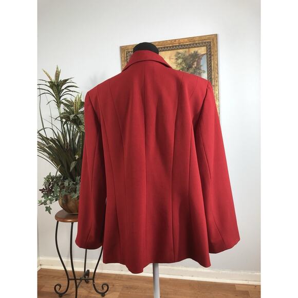 Kasper Womens Plus Jacket Size 18W One Button Executive Career Clueless Preppy - Picture 4 of 10
